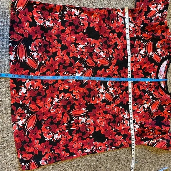 Roaman’s Cotton Boho Floral Spring Summer Casual Blouse Women plus size 2X - Picture 2 of 5